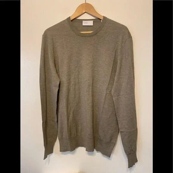 BLDWNMen’s crew neck wool blend lightweight sweater size M, NWT